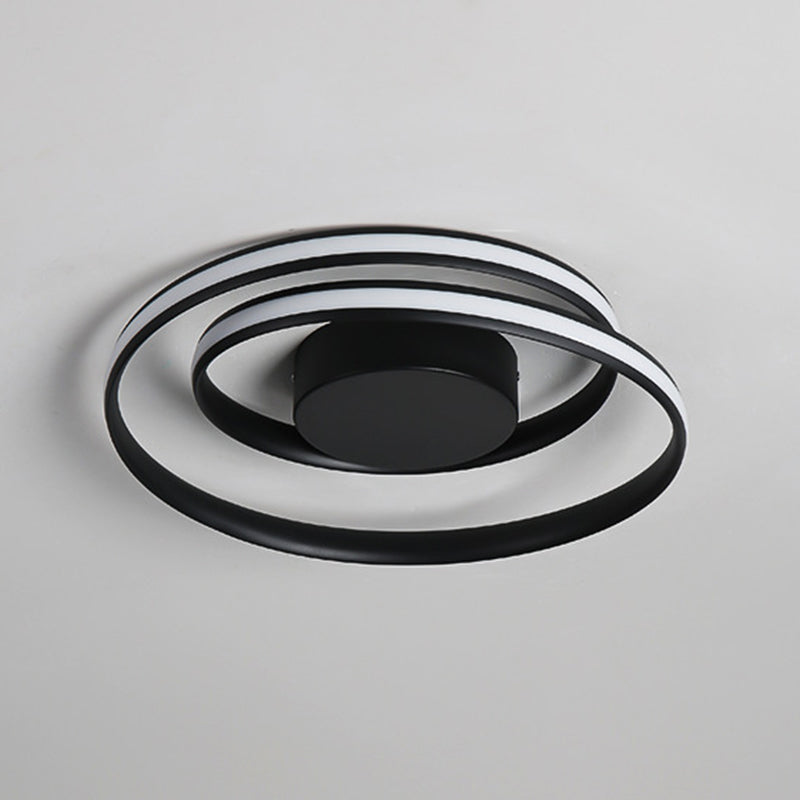 Metal Ribbon Flush Mount Ceiling Light Fixture Modern Living Room Flush Mount Lighting Fixtures