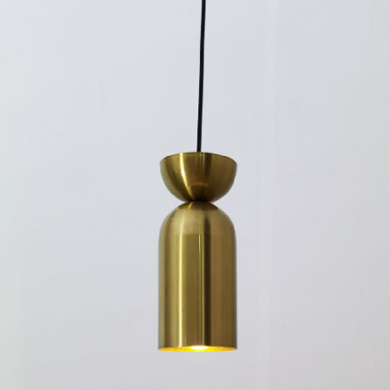 Cilindrische kleine hanglamp postmodern metaal 1 kop eetkamer plafondlicht