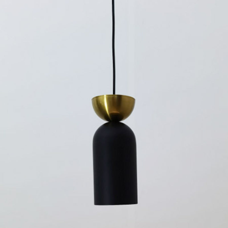 Cilindrische kleine hanglamp postmodern metaal 1 kop eetkamer plafondlicht