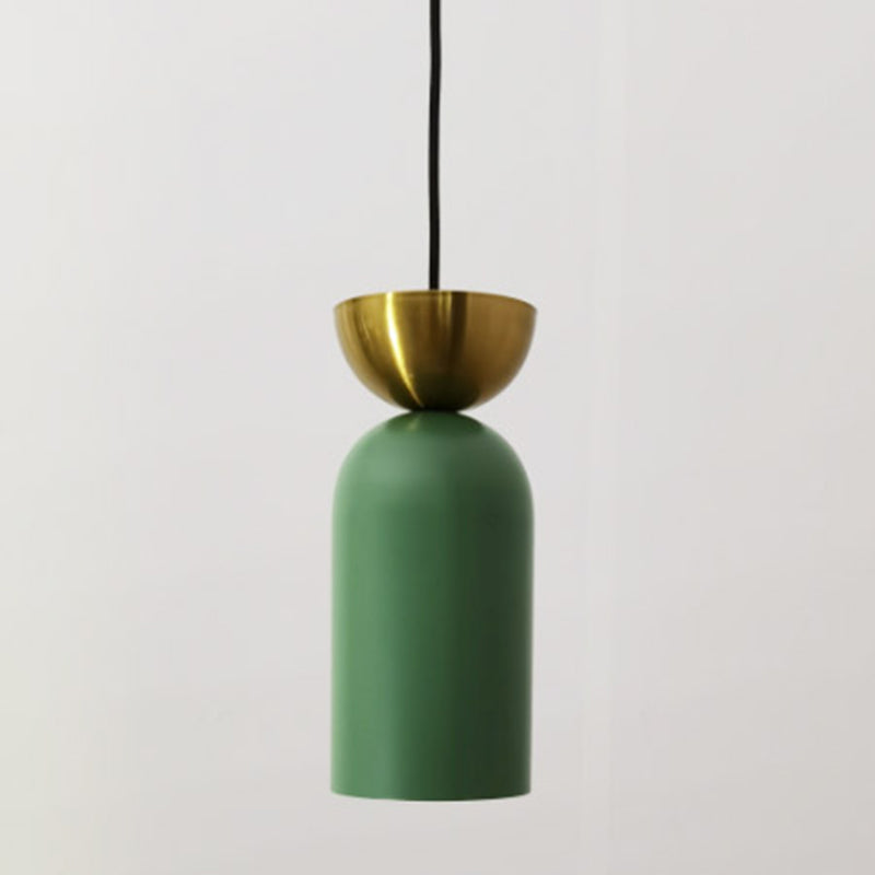 Cilindrische kleine hanglamp postmodern metaal 1 kop eetkamer plafondlicht
