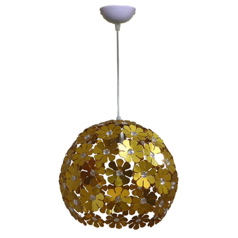Gouden Globe Hanging Lamp Postmoderne stijl Aluminium hangerverlichting voor restaurant