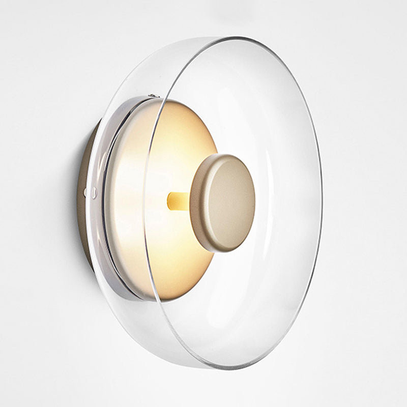 Lámpara en forma de tazón lámpara de estilo simple letrero de oro led montado en la pared montada de pared de oro