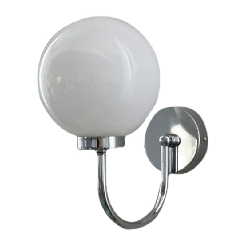Glass Spherical Wall Lighting Fixture Contemporary Style Wall Mounted Light Fixture