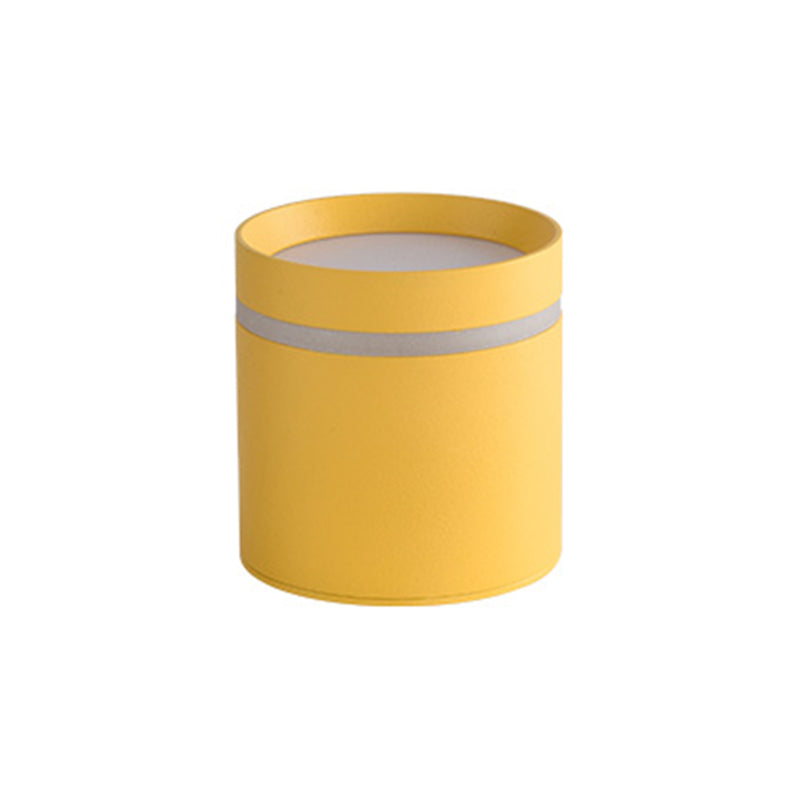 Cylinder Hallway Downlight Acrylic Macaron LED Flush Mount Lighting Fixture