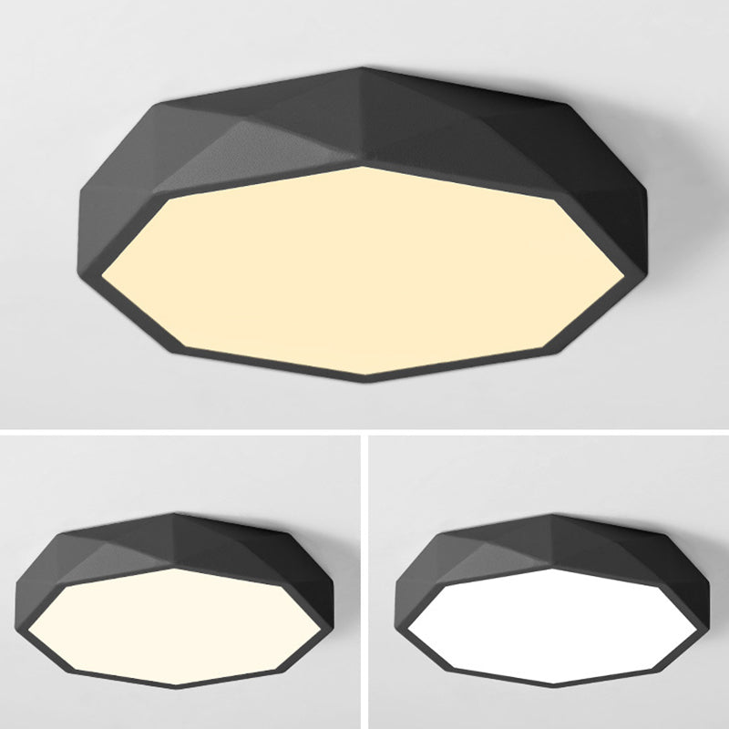 Plafonnier encastré à facettes Plafonnier moderniste en acrylique pour salon