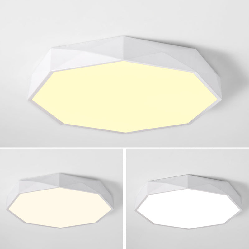 Plafonnier encastré à facettes Plafonnier moderniste en acrylique pour salon