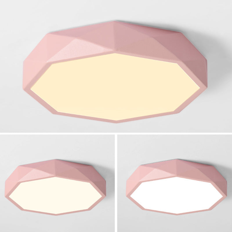 Plafonnier encastré à facettes Plafonnier moderniste en acrylique pour salon