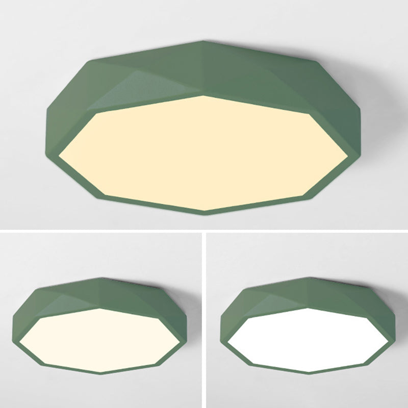 Plafonnier encastré à facettes Plafonnier moderniste en acrylique pour salon