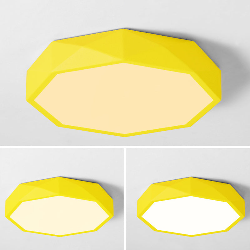 Plafonnier encastré à facettes Plafonnier moderniste en acrylique pour salon
