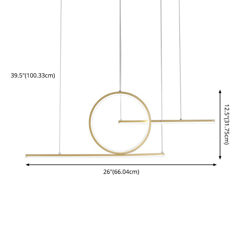 LED LED LED WARROUGE LEDEAR LIGNE DU PRENDANT ACRYLIQUE MODERNE CONCICON