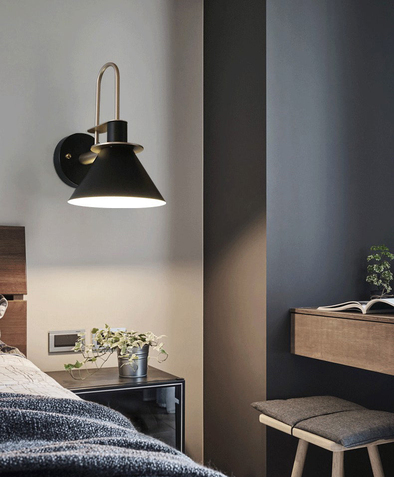 6 couilles lampe à paroi macaron en option unique Bulbe de style nordique Nordic Cone Light pour le couloir de la chambre à coucher