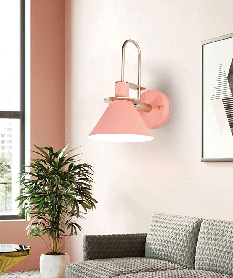 6 couilles lampe à paroi macaron en option unique Bulbe de style nordique Nordic Cone Light pour le couloir de la chambre à coucher