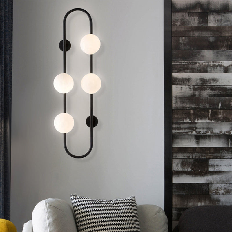 Modern Nordic Minimalist Minimalist Stipical Sconce Sconfietti di vetro Pronchi di vetro