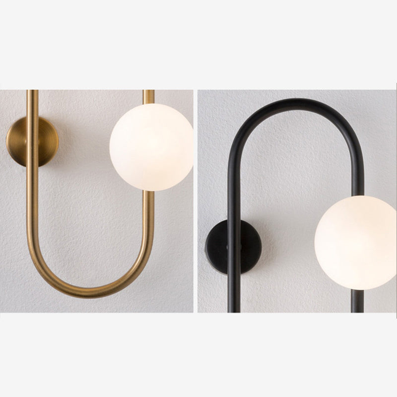 Modern Nordic Minimalist Minimalist Stipical Sconce Sconfietti di vetro Pronchi di vetro