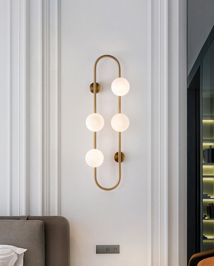 Modern Nordic Minimalist Minimalist Stipical Sconce Sconfietti di vetro Pronchi di vetro