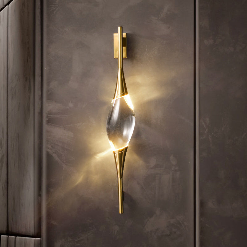 Moderne luxe stijl gewapende sconce verlichtingsarmaturen kristallen wandwanden in gouden afwerking