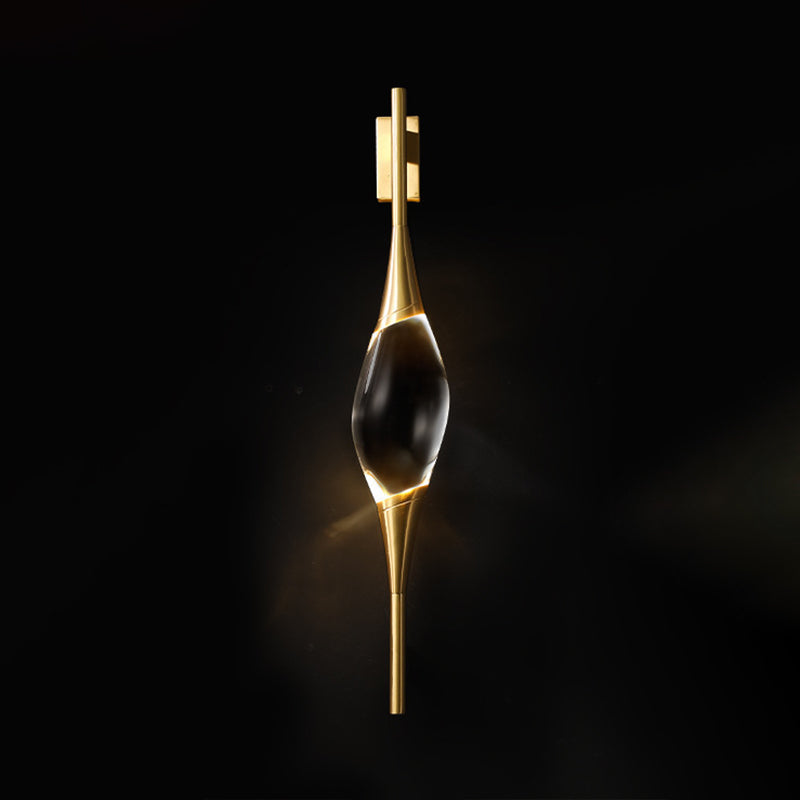 Moderne luxe stijl gewapende sconce verlichtingsarmaturen kristallen wandwanden in gouden afwerking