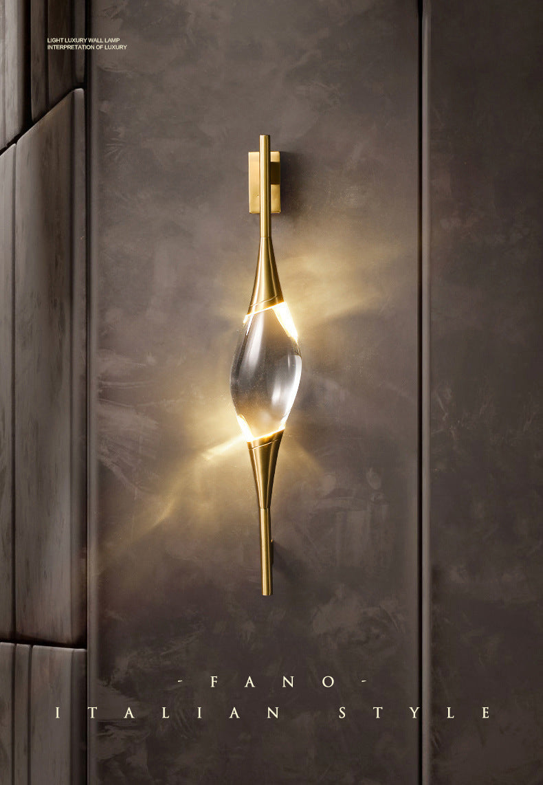 Moderne luxe stijl gewapende sconce verlichtingsarmaturen kristallen wandwanden in gouden afwerking