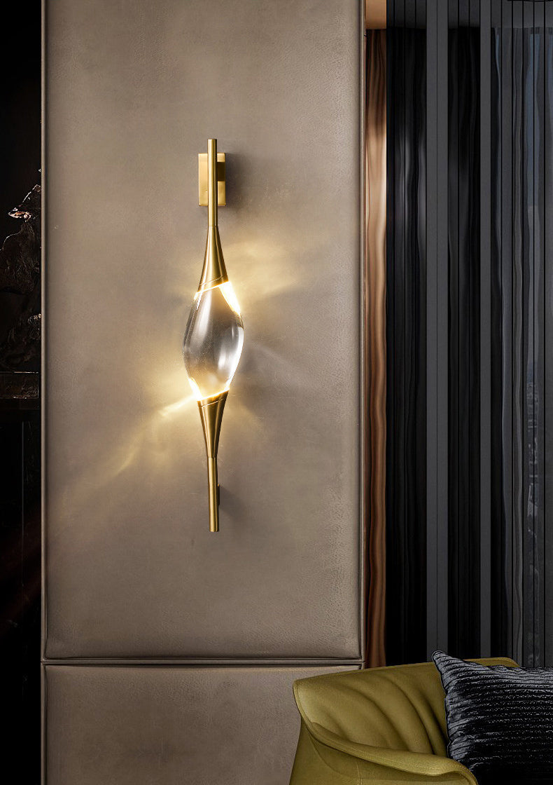 Moderne luxe stijl gewapende sconce verlichtingsarmaturen kristallen wandwanden in gouden afwerking