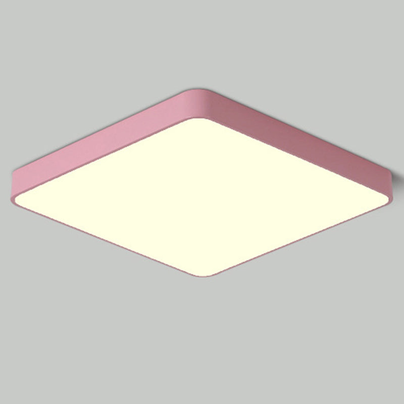 Modern Ceiling Light Nordic Creative Macaron Living Room Corridor Balcony Aisle Iron Ultra-thin Square Led Lamps