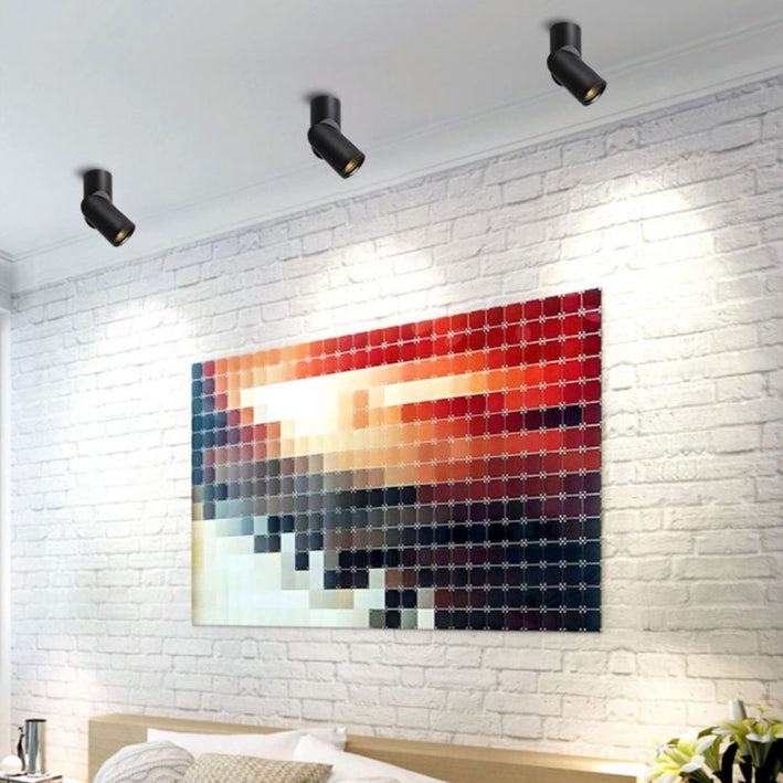 Tubular Flush Mount Spotlight Nordic Aluminum Living Room LED Ceiling Light Fixture