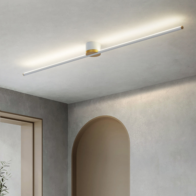 1 Light Linear LED Flush Mount Ceiling Light New Modern Aluminum Ceiling Light Fixture