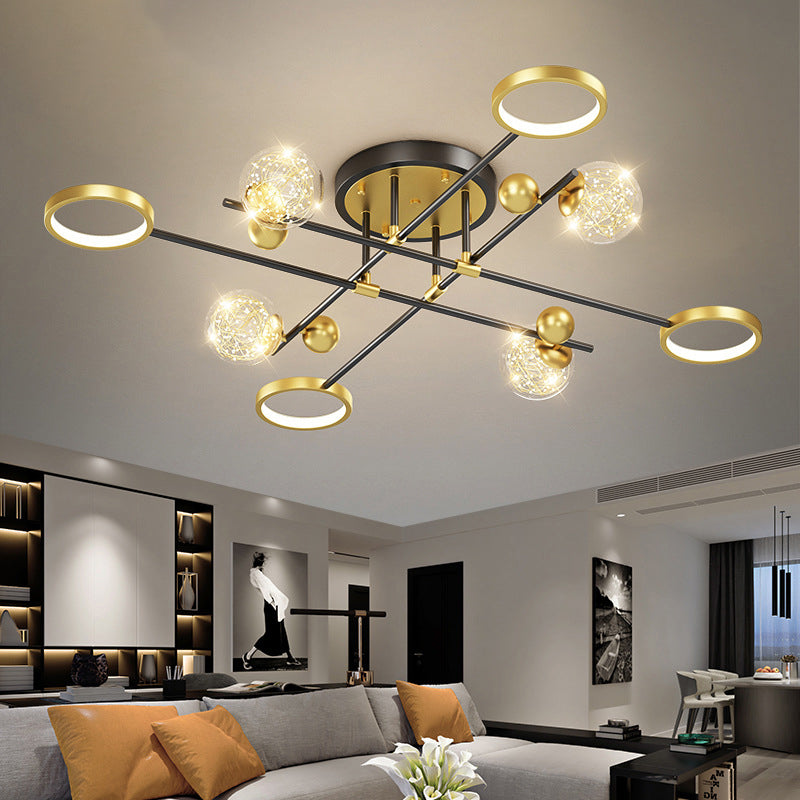 LED Light Flush Mount Light Metal Light Multiple Light Living Room Light