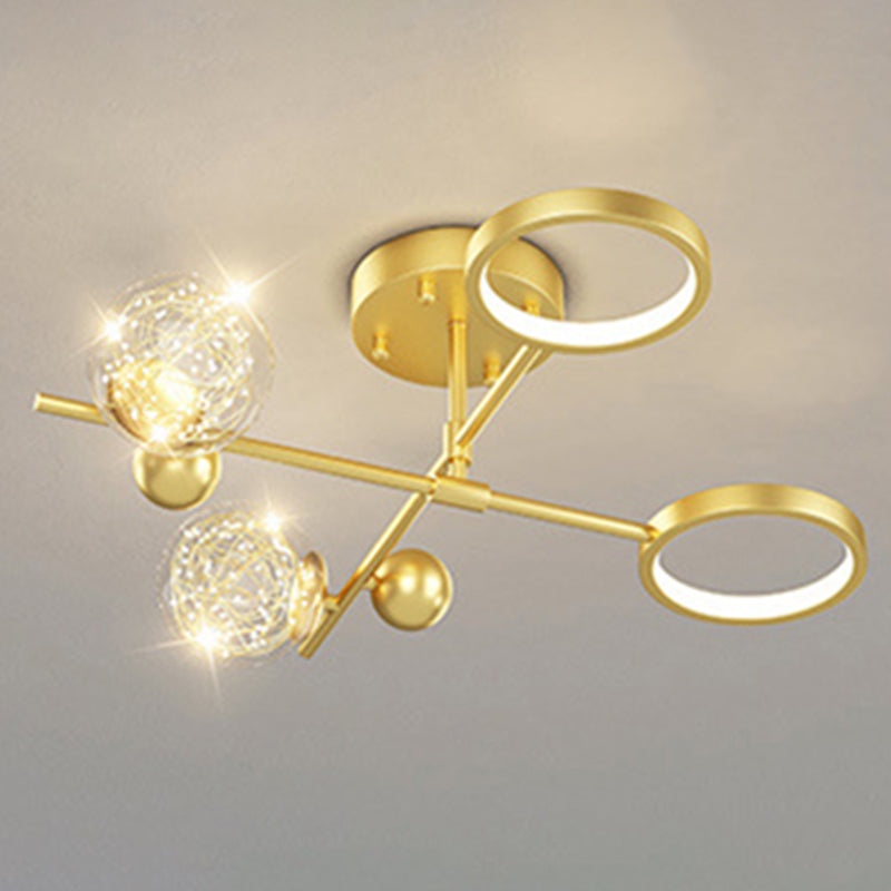 LED Light Flush Mount Light Metal Light Multiple Light Living Room Light