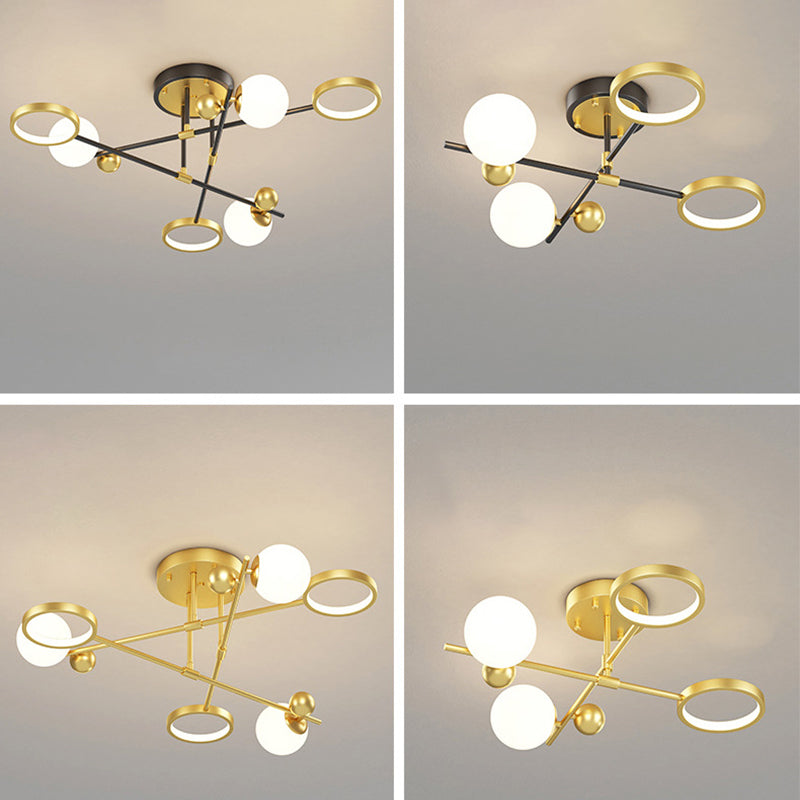 LED Light Flush Mount Light Metal Light Multiple Light Living Room Light