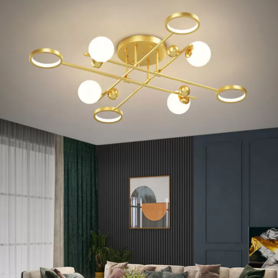 LED Light Flush Mount Light Metal Light Multiple Light Living Room Light