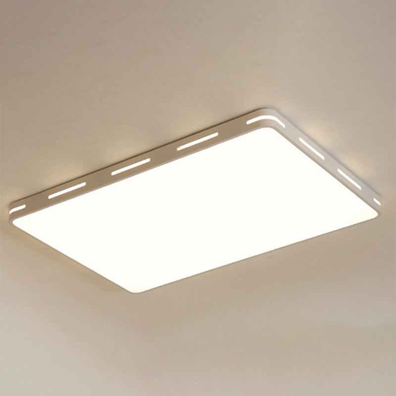 Lámpara de techo nórdica moderna y sencilla personalidad estudio de Sala de estar LED ultradelgado lámpara de ahorro de energía de caballo de hierro