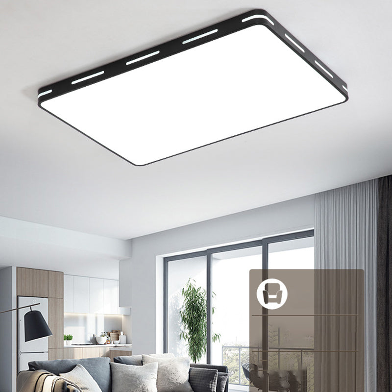 Lámpara de techo nórdica moderna y sencilla personalidad estudio de Sala de estar LED ultradelgado lámpara de ahorro de energía de caballo de hierro