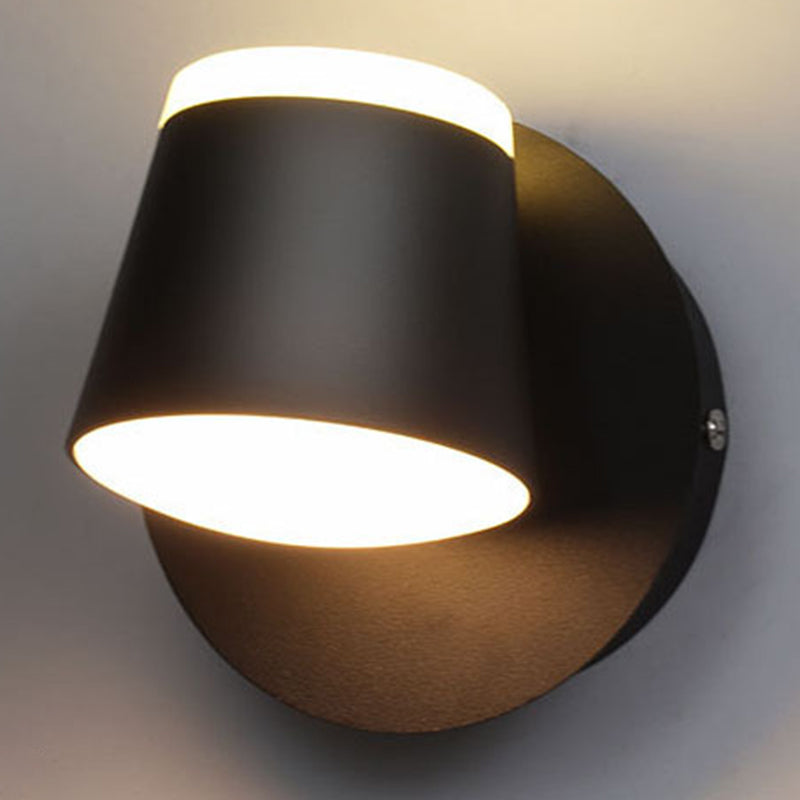 Cône à cône rotatif lumineux des lumières modernes de style minimaliste pour la chambre à coucher