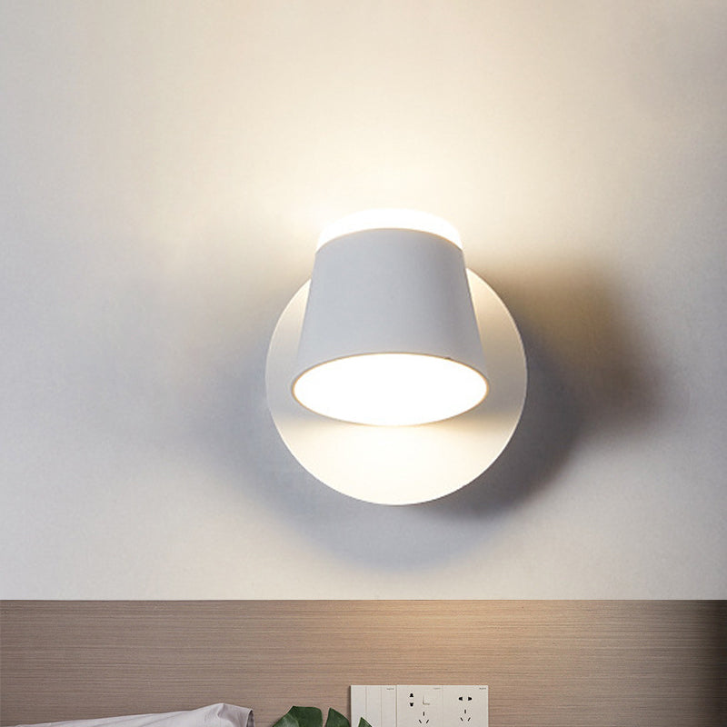 Rotatable Cone Wall Sconce Lights Modern Minimalist Style Metal Sconce for Bedroom