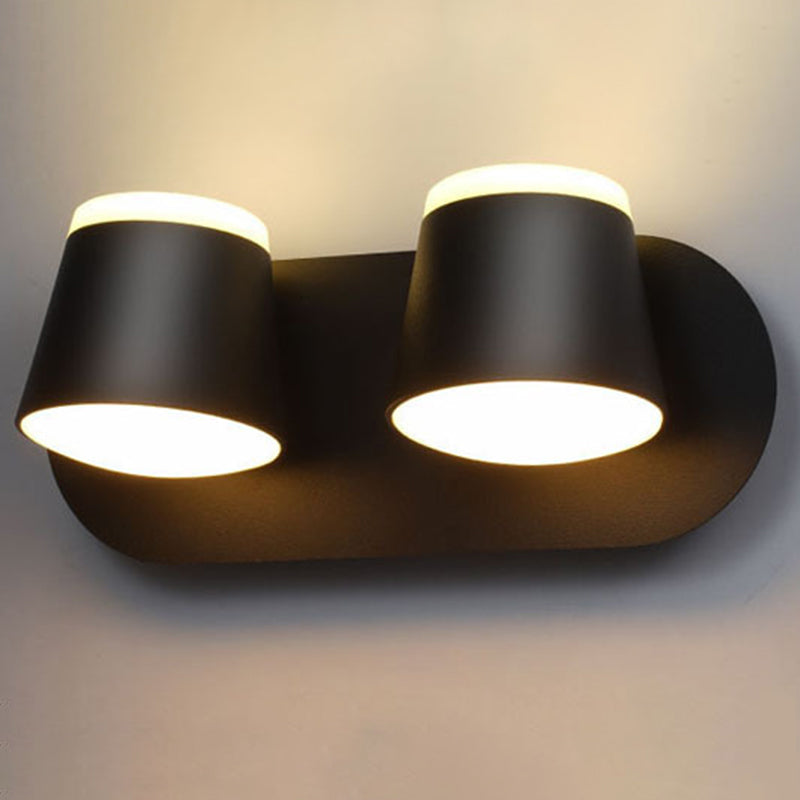 Rotatable Cone Wall Sconce Lights Modern Minimalist Style Metal Sconce for Bedroom