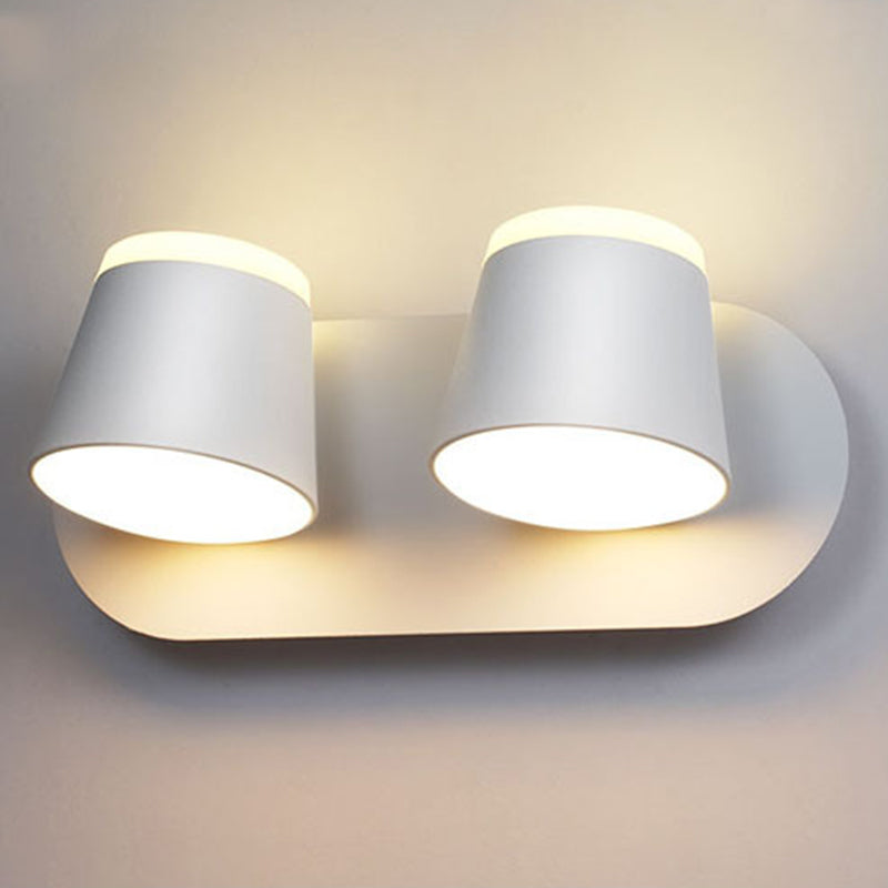 Rotatable Cone Wall Sconce Lights Modern Minimalist Style Metal Sconce for Bedroom
