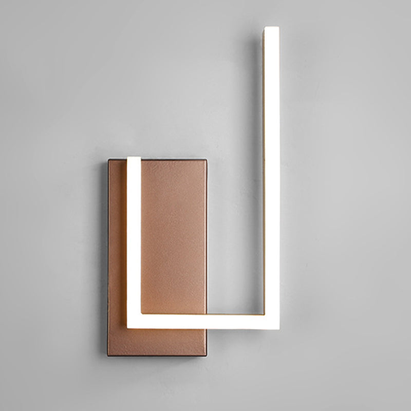 Modern Minimalist Style Linear Wall Light Sconces Metal Wall Lamps for Living Room