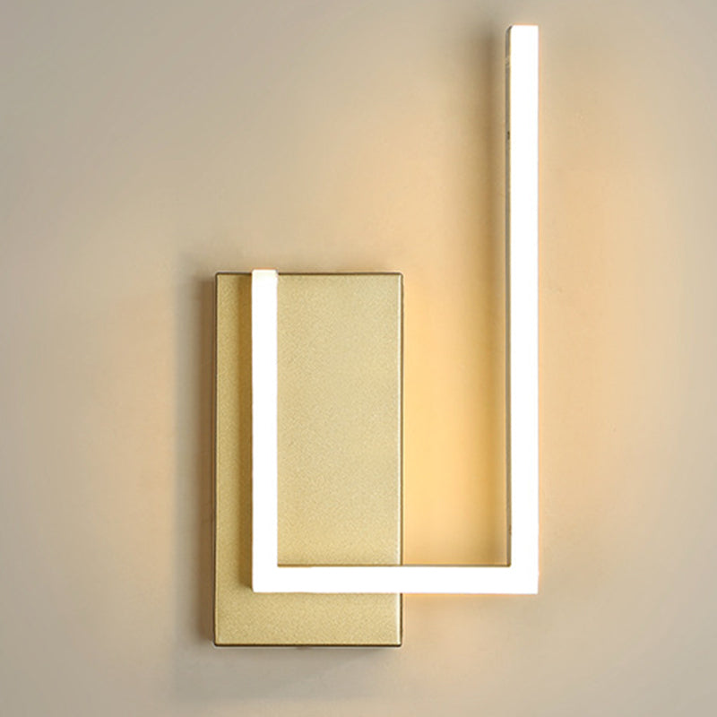 Modern Minimalist Minimalist Light Light Light Sconces Lampade a parete in metallo per soggiorno