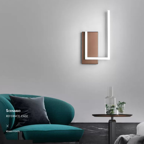 Modern Minimalist Minimalist Light Light Light Sconces Lampade a parete in metallo per soggiorno