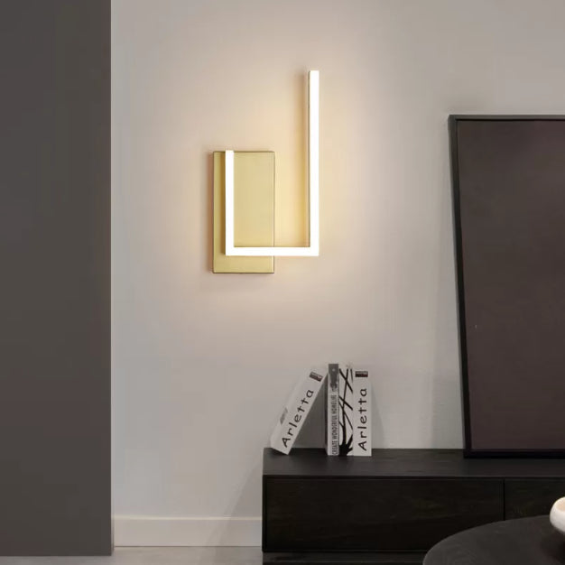Modern Minimalist Minimalist Light Light Light Sconces Lampade a parete in metallo per soggiorno