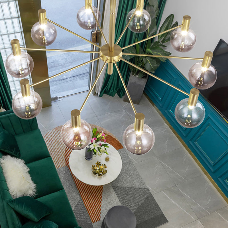 Glass Modo Hanging Chandelier Simplicity Style Chandelier Lighting for Living Room