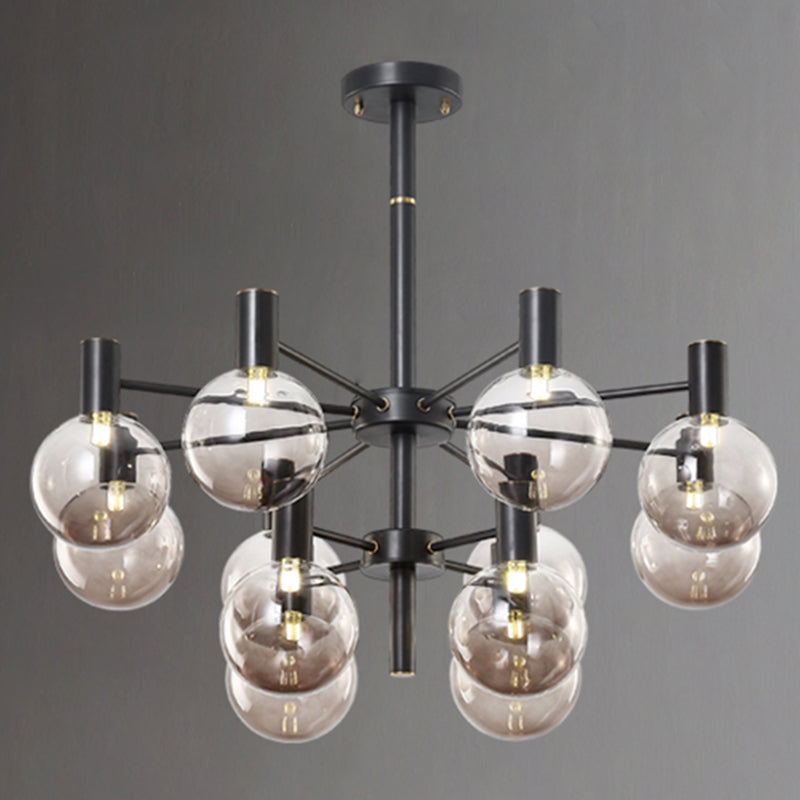 Glass Modo Hanging Chandelier Simplicity Style Chandelier Lighting for Living Room