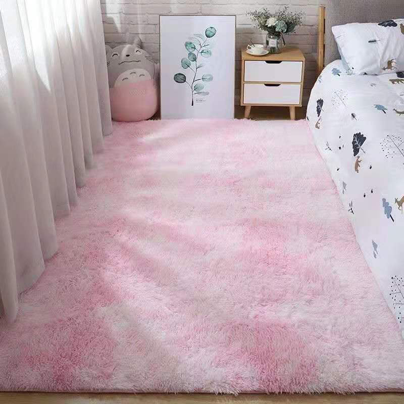 Multi-Color Modern Shag Area Rug Comfort Casual Rectangle Carpet Polyester Anti-Slip Backing Indoor Carpet for Home Decor
