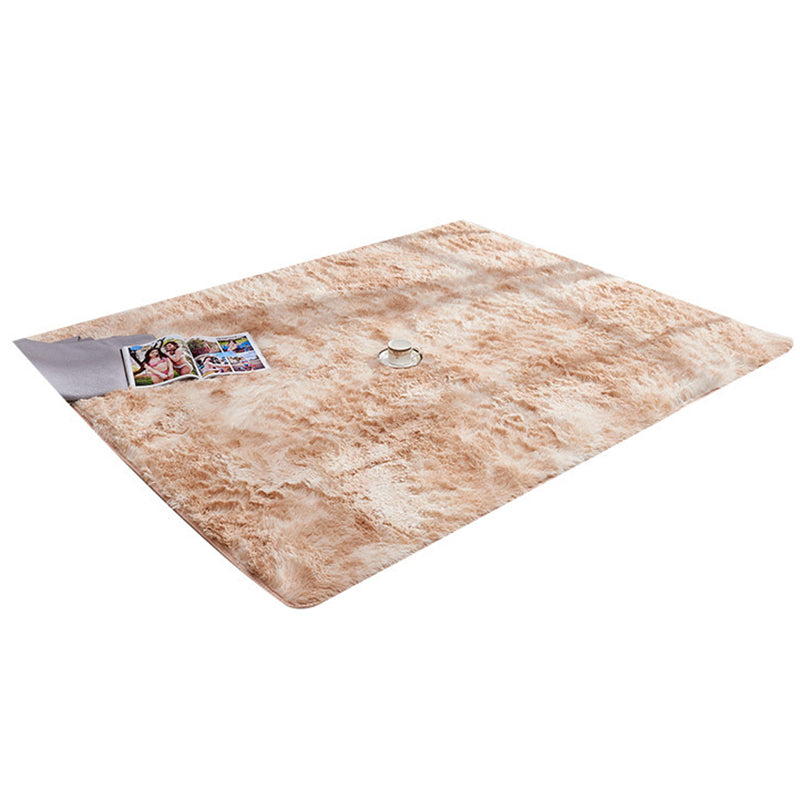 Stylish Casual Tie-dyed Area Rug Individuality Comfort Shag Indoor Rug Polyester Non-Slip Backing Carpet for Home Decoration