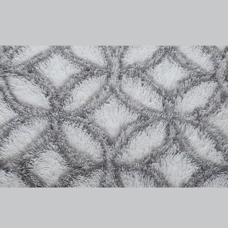 Simple Modern Graphic Pattern Rug Creative Trendy Shag Area Carpet Polyester Friendly Washable Carpet for Living Room