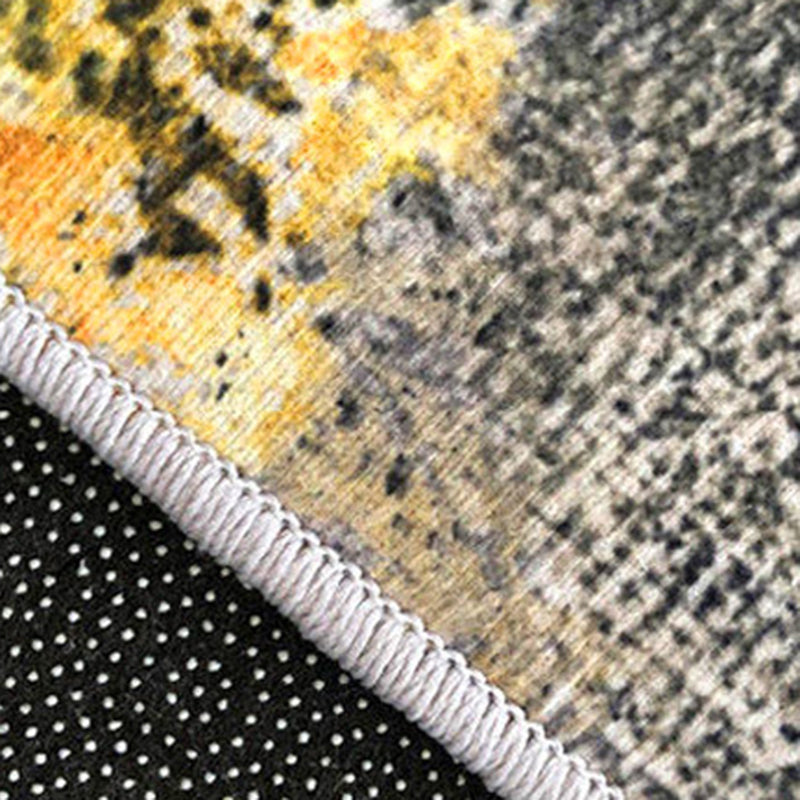 Multicolor Modern Area Carpet Polyester Irregular Color Block Print Indoor Rug Easy Care Carpet for Living Room