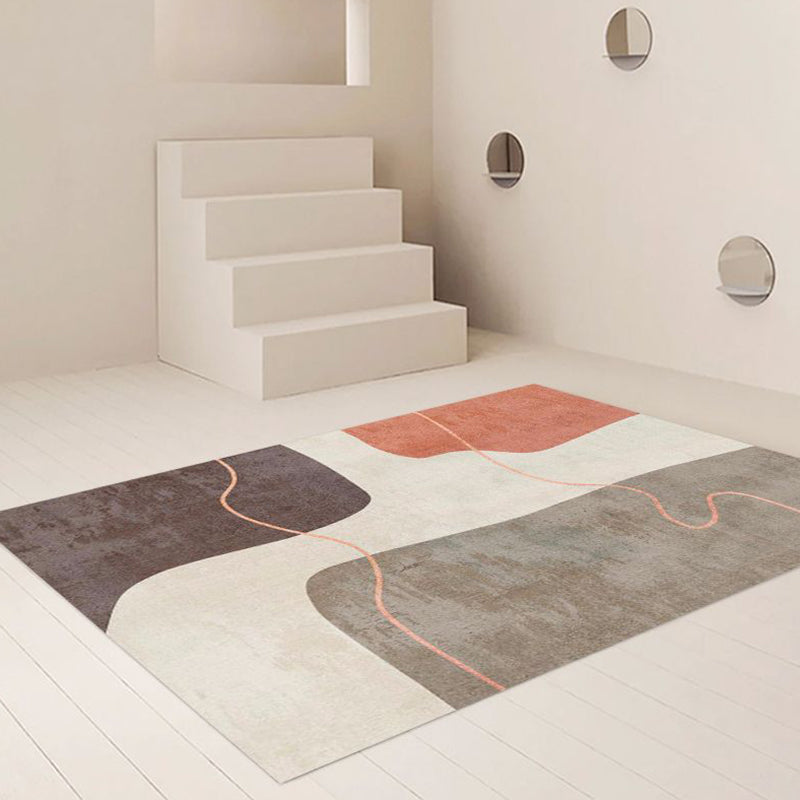Multicolor Home Dekoration Teppich moderner abstrakter Abstiegspolyester mit nicht rutscher Backing Teppich