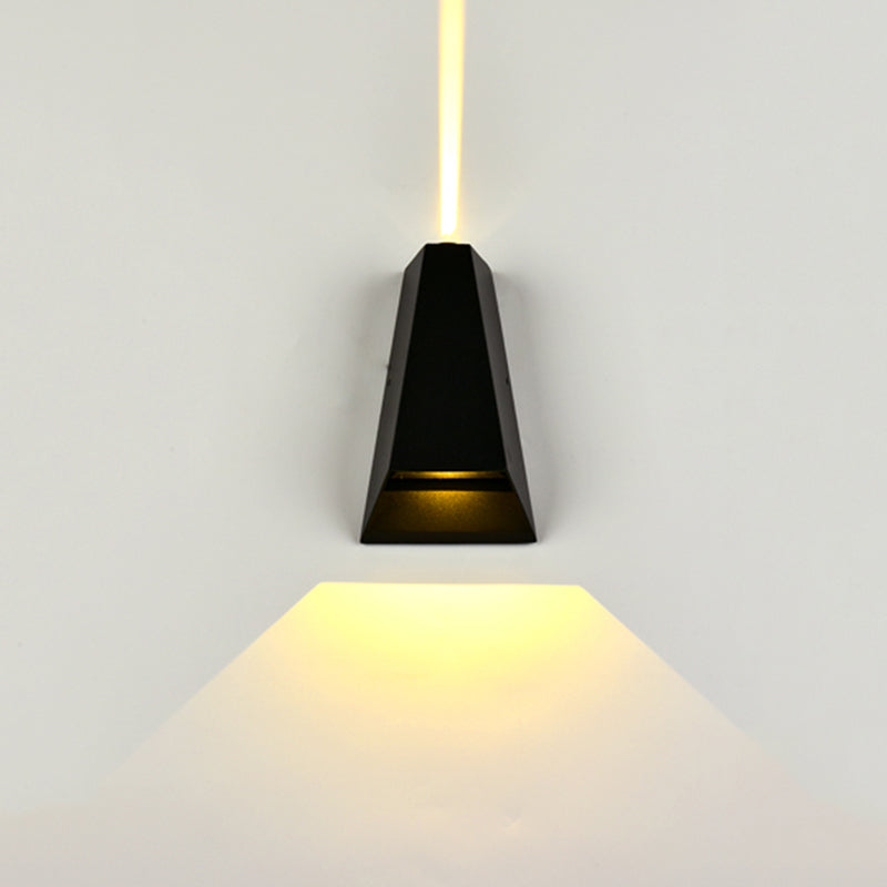 Modern Minimalist Style Geometric Up and Down LED Wall Sconce Metal 2 Lights Sconces