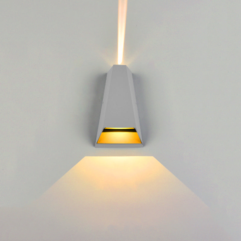 Modern Minimalist Style Geometric Up and Down LED Wall Sconce Metal 2 Lights Sconces