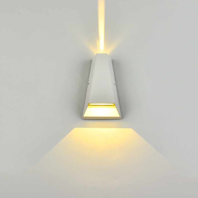 Modern Minimalist Style Geometric Up and Down LED Wall Sconce Metal 2 Lights Sconces